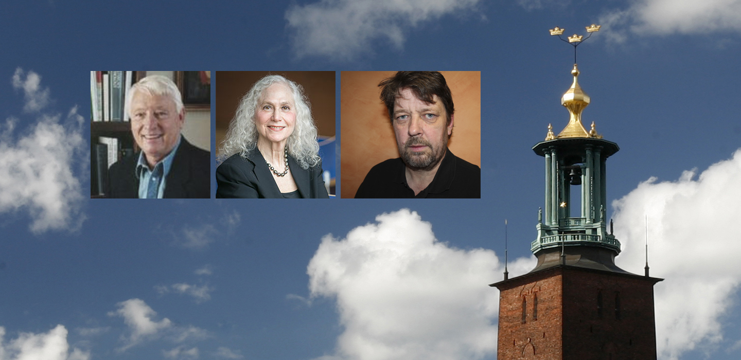Travis Warren Hirschi, Cathy Spatz Widom, Per-Olof Wikström och Stockholms stadshus.