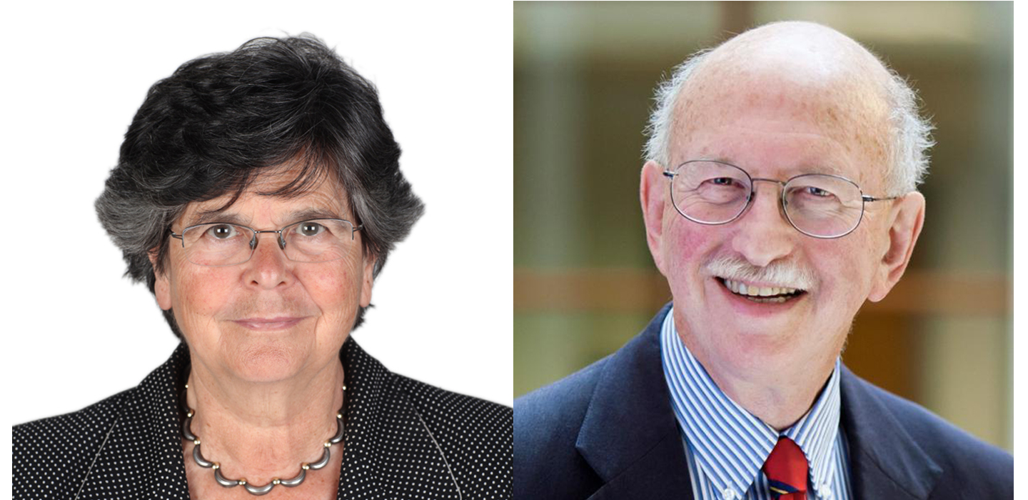 Ruth Dreifuss och Peter Reuter, mottagare av kriminologipriset.